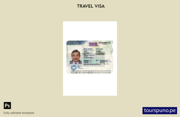 lista para imprimir la plantilla actual de visa de viaje a Brasil